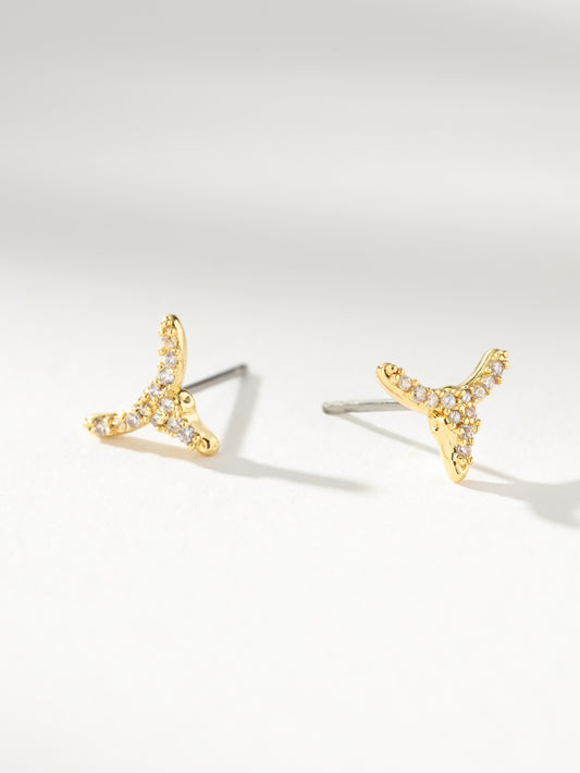 Fighter Stud Earrings | Gold | Product Image | Uncommon James