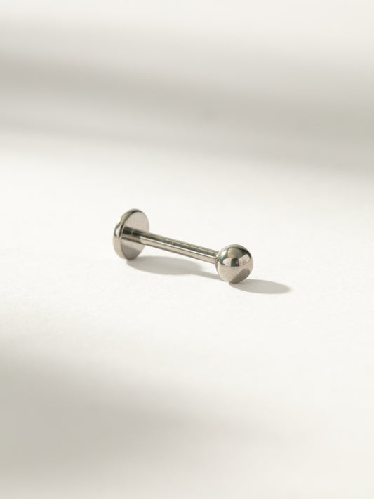 Titanium Ball Flat Back Earring | Titanium Single | Product Image | Uncommon James