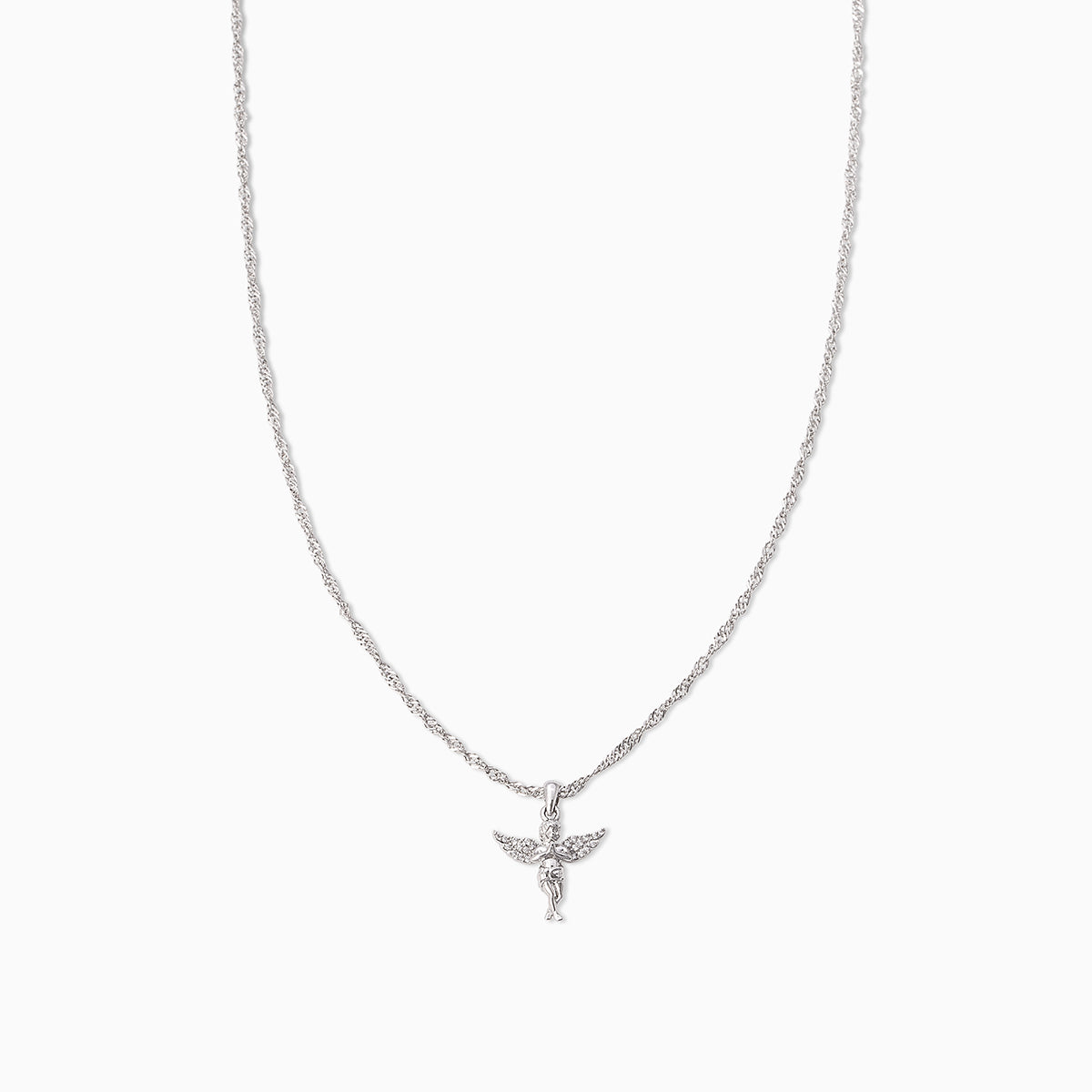 Angel on Earth Pendant Necklace | Silver | Product Image | Uncommon James