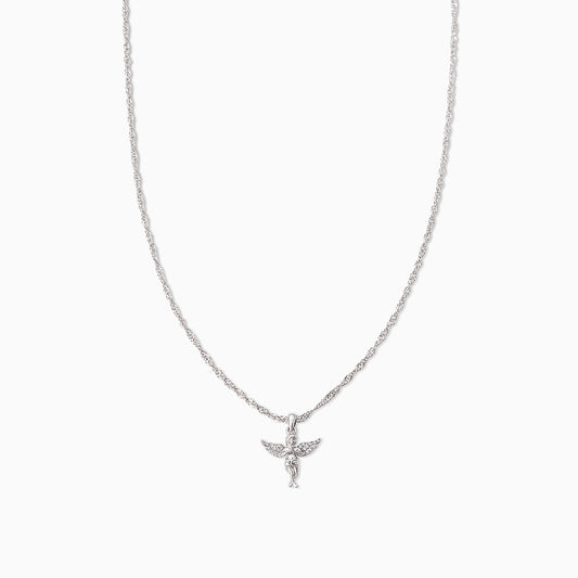 Angel on Earth Pendant Necklace | Silver | Product Image | Uncommon James