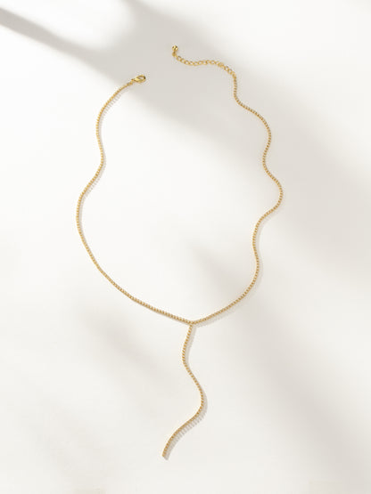 Glam Lariat Necklace | Gold | Product Image | Uncommon James