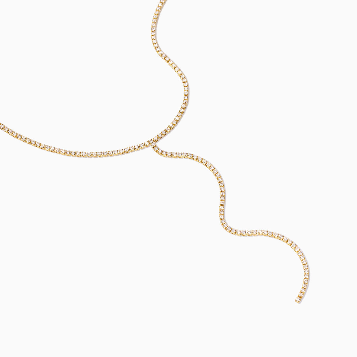 Glam Lariat Necklace | Gold | Product Detail Image | Uncommon James