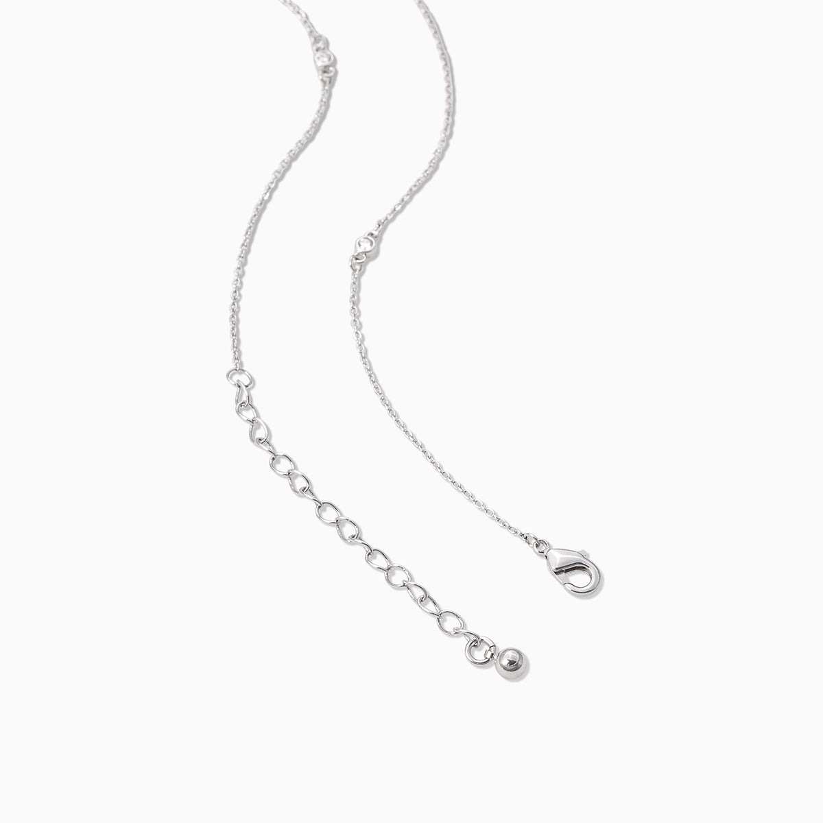 Icy Lariat Necklace | Silver | Product Detail Image 2 | Uncommon James