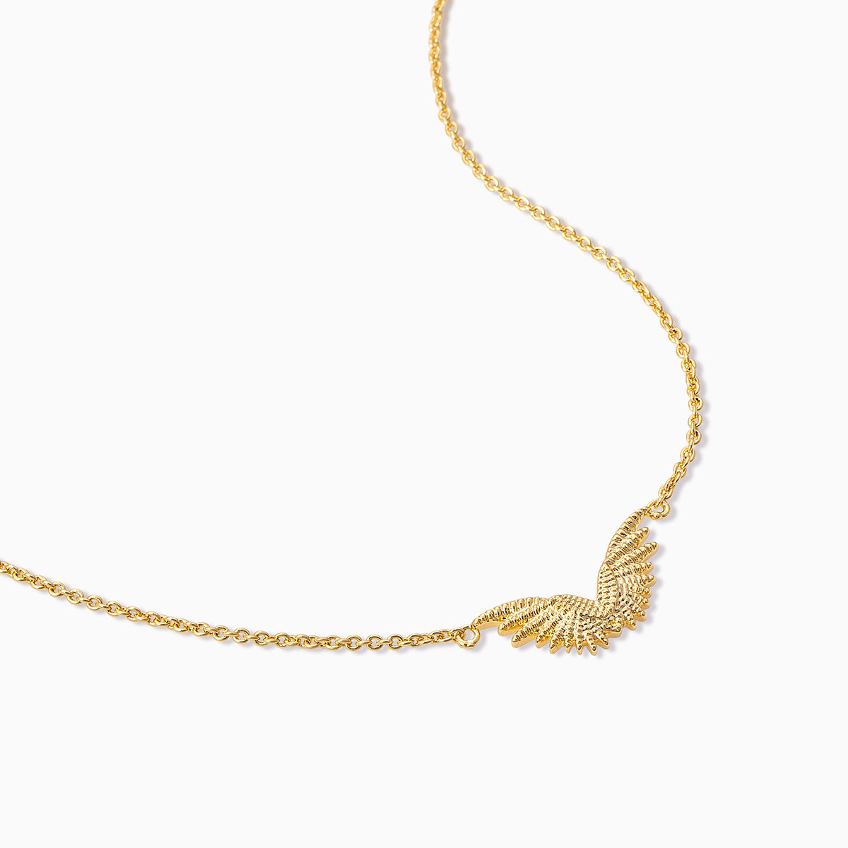Baguette Stone Angel Wing Necklace