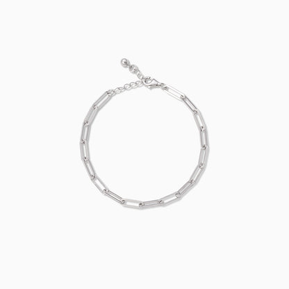 Basic Paperclip Chain Bracelet | Sterling Silver | Product Image | Uncommon James