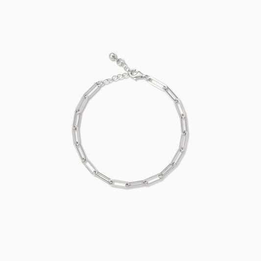 Basic Paperclip Chain Bracelet | Sterling Silver | Product Image | Uncommon James