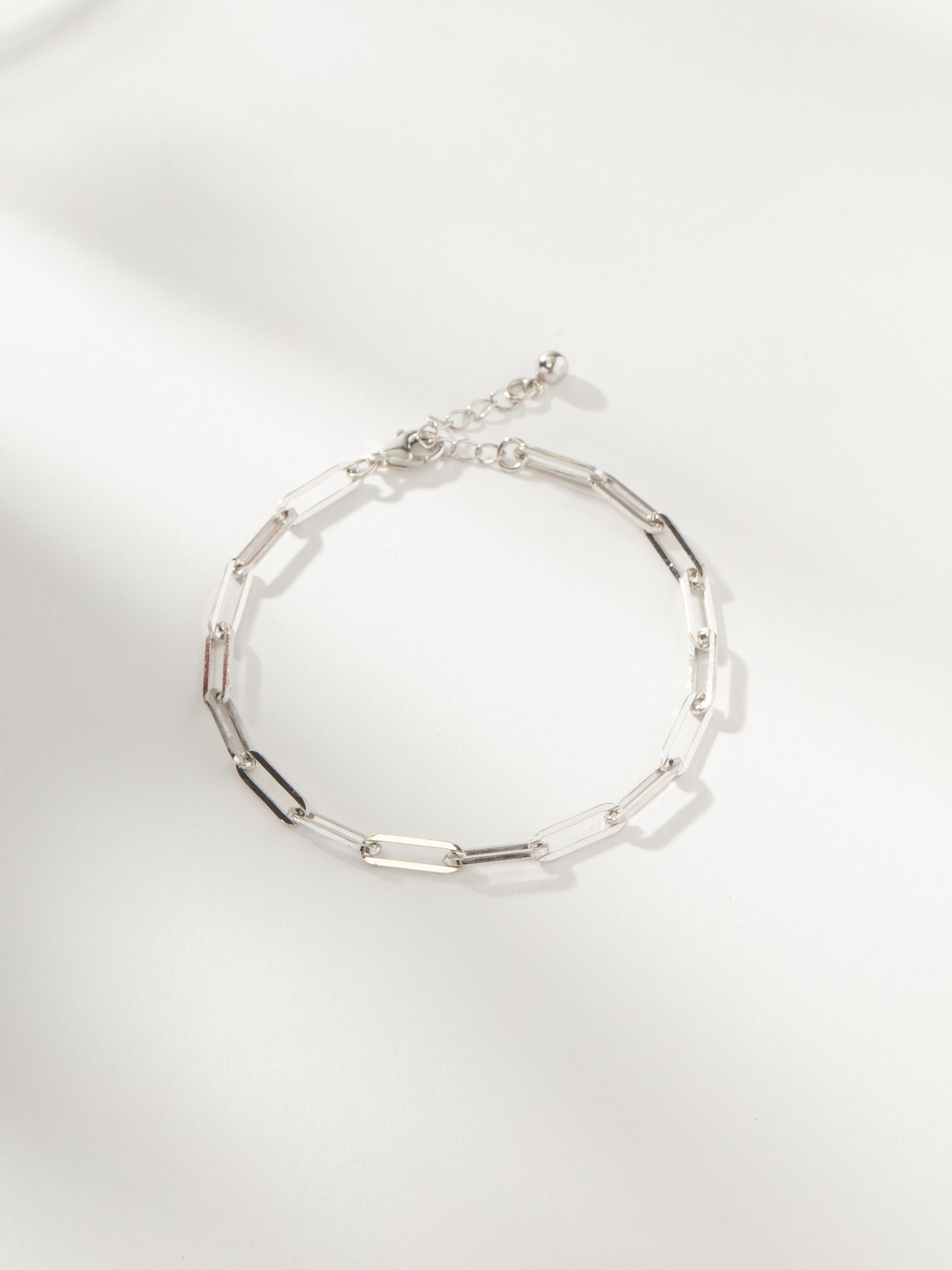 Basic Paperclip Chain Bracelet | Sterling Silver | Product Image | Uncommon James