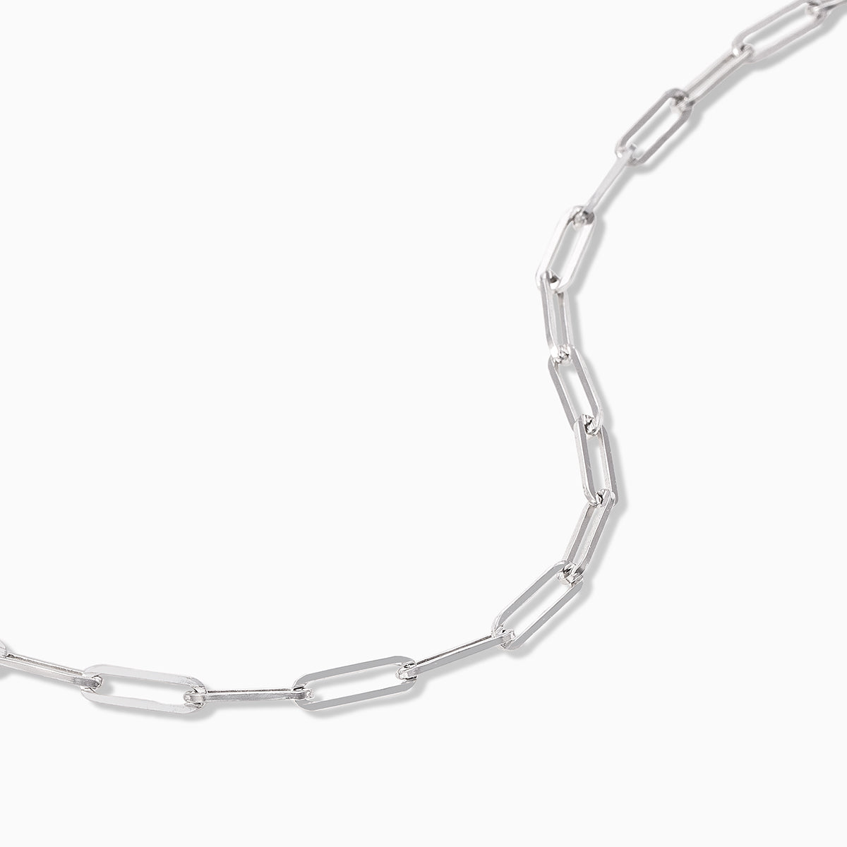 Basic Paperclip Chain Bracelet | Sterling Silver | Product Detail Image | Uncommon James