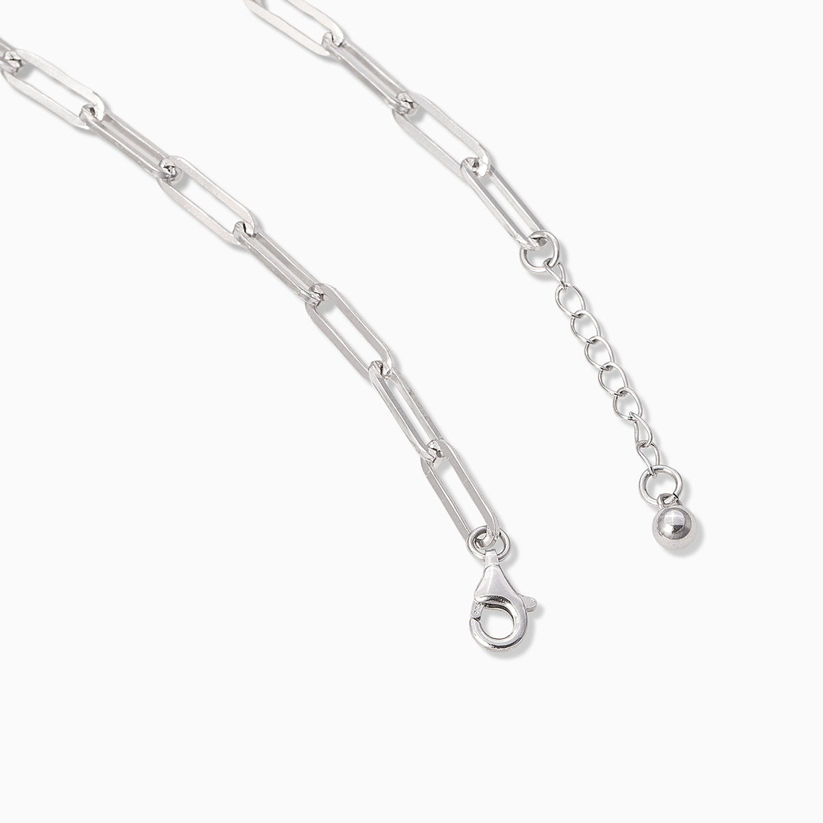 Basic Paperclip Chain Bracelet | Sterling Silver | Product Detail Image 2 | Uncommon James