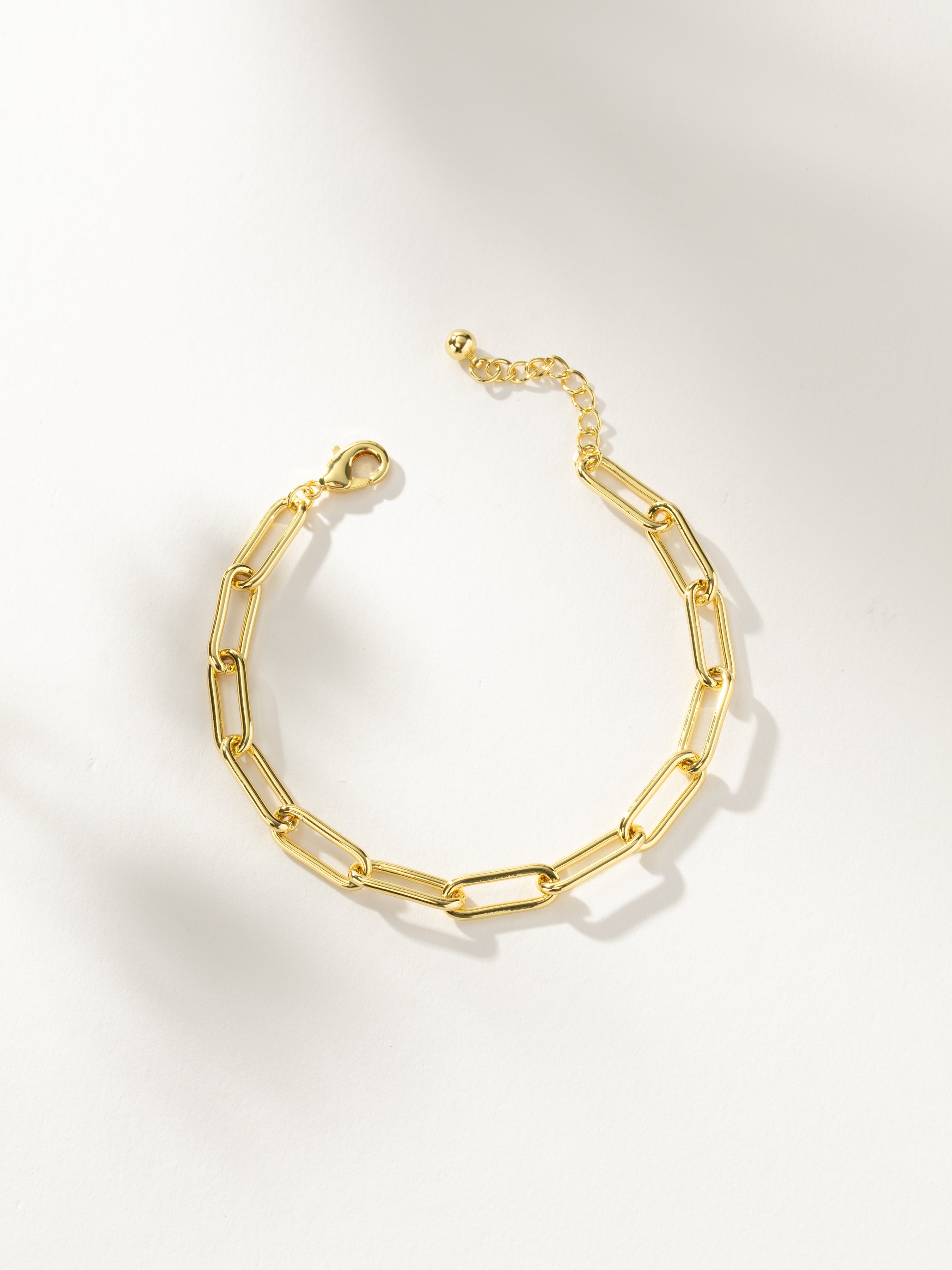 Gold paperclip chain bracelet online