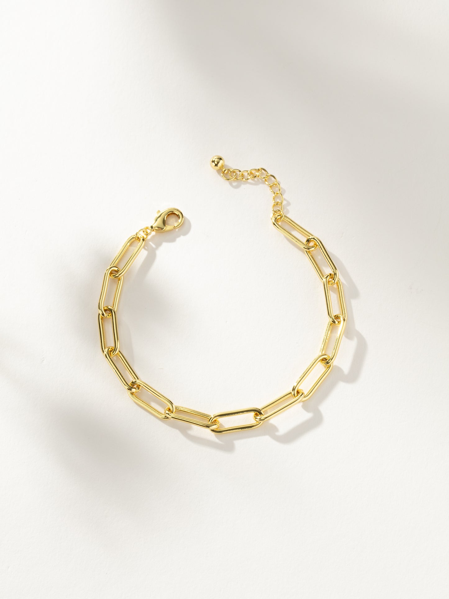 Staple Paperclip Chain Bracelet | Gold | Product Image | Uncommon James