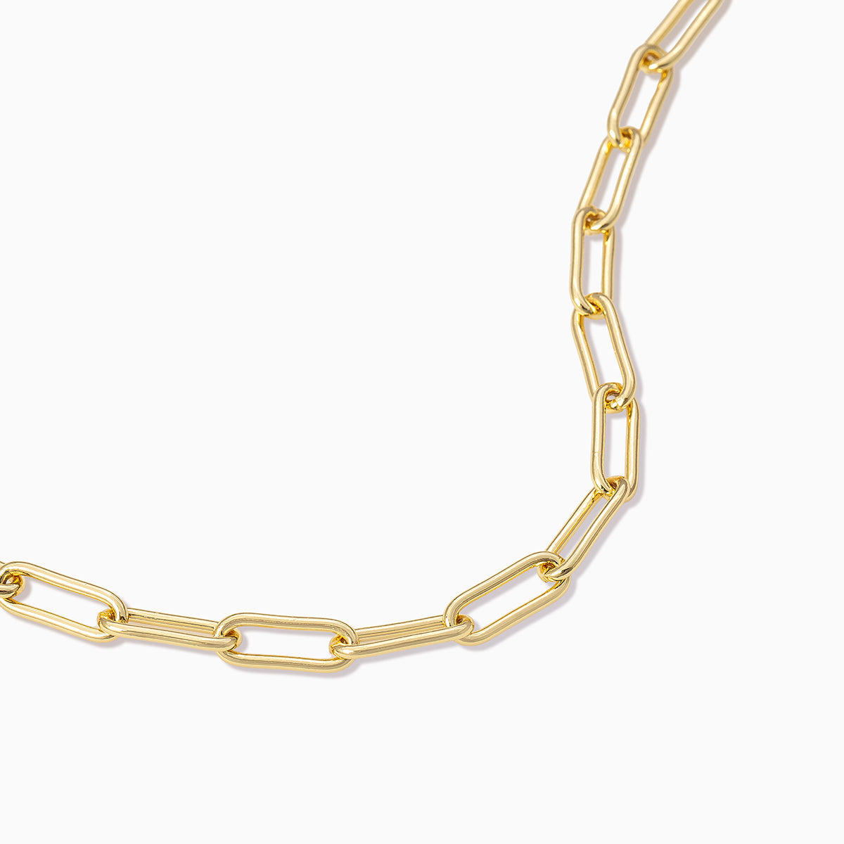 Staple Paperclip Chain Bracelet | Gold | Product Detail Image | Uncommon James