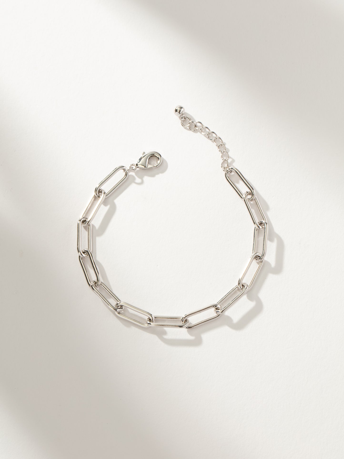 Staple Paperclip Chain Bracelet | Silver | Product Image | Uncommon James