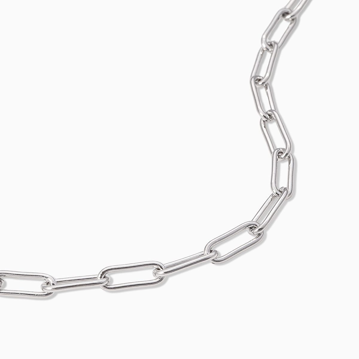 Staple Paperclip Chain Bracelet | Silver | Product Detail Image | Uncommon James