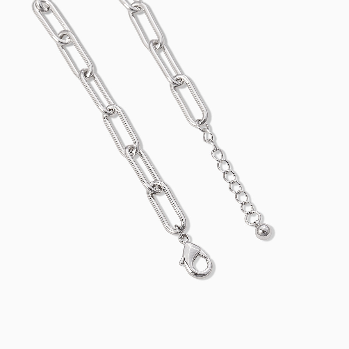 Staple Paperclip Chain Bracelet | Silver | Product Detail Image 2 | Uncommon James