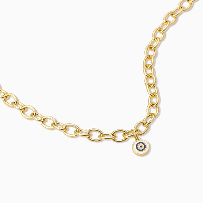 Simple Evil Eye Bracelet | Gold | Product Detail Image | Uncommon James