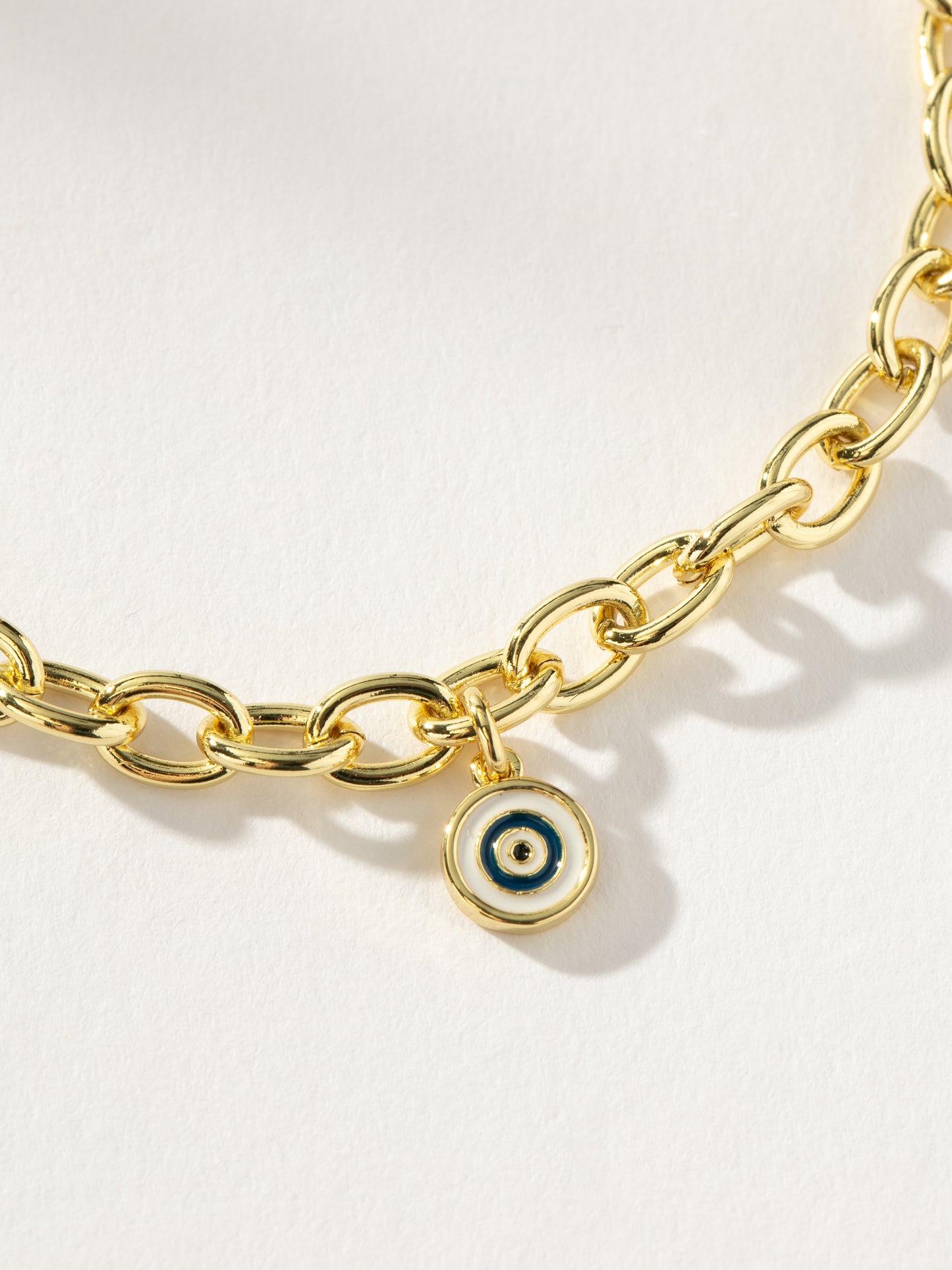 Simple Evil Eye Bracelet | Gold | Product Detail Image | Uncommon James