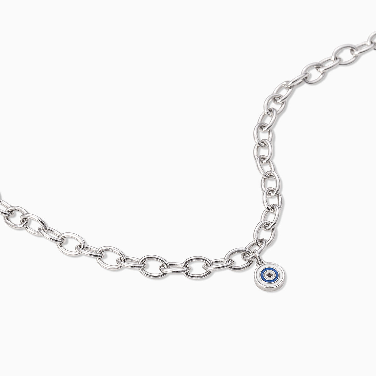 Simple Evil Eye Bracelet | Silver | Product Detail Image | Uncommon James