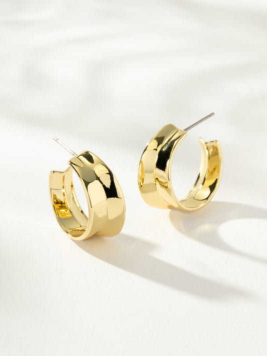 Bold Balance Hoop Earrings | Gold | Product Image | Uncommon James
