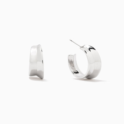 Bold Balance Hoop Earrings | Silver | Product Image | Uncommon James