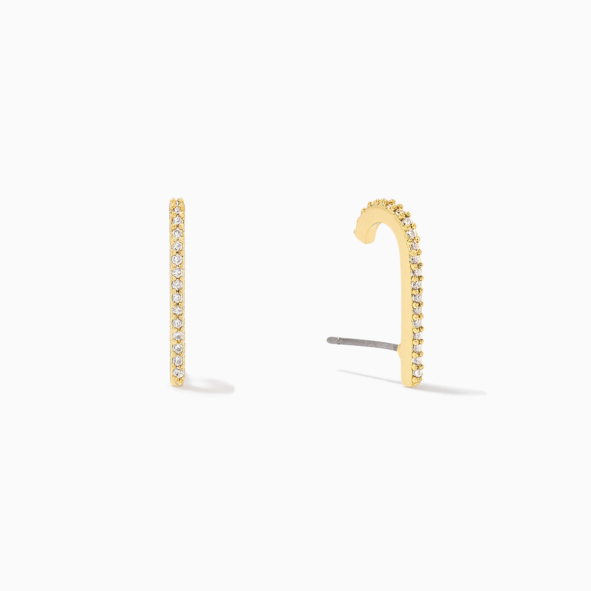Open Bar Ear Climber | Gold Clear | Product Image | Uncommon James
