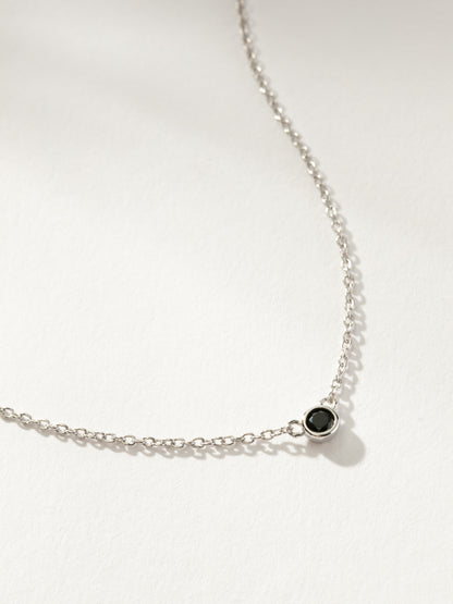 ["Black Hole Pendant Necklace ", " Sterling Silver ", " Product Detail Image ", " Uncommon James"]