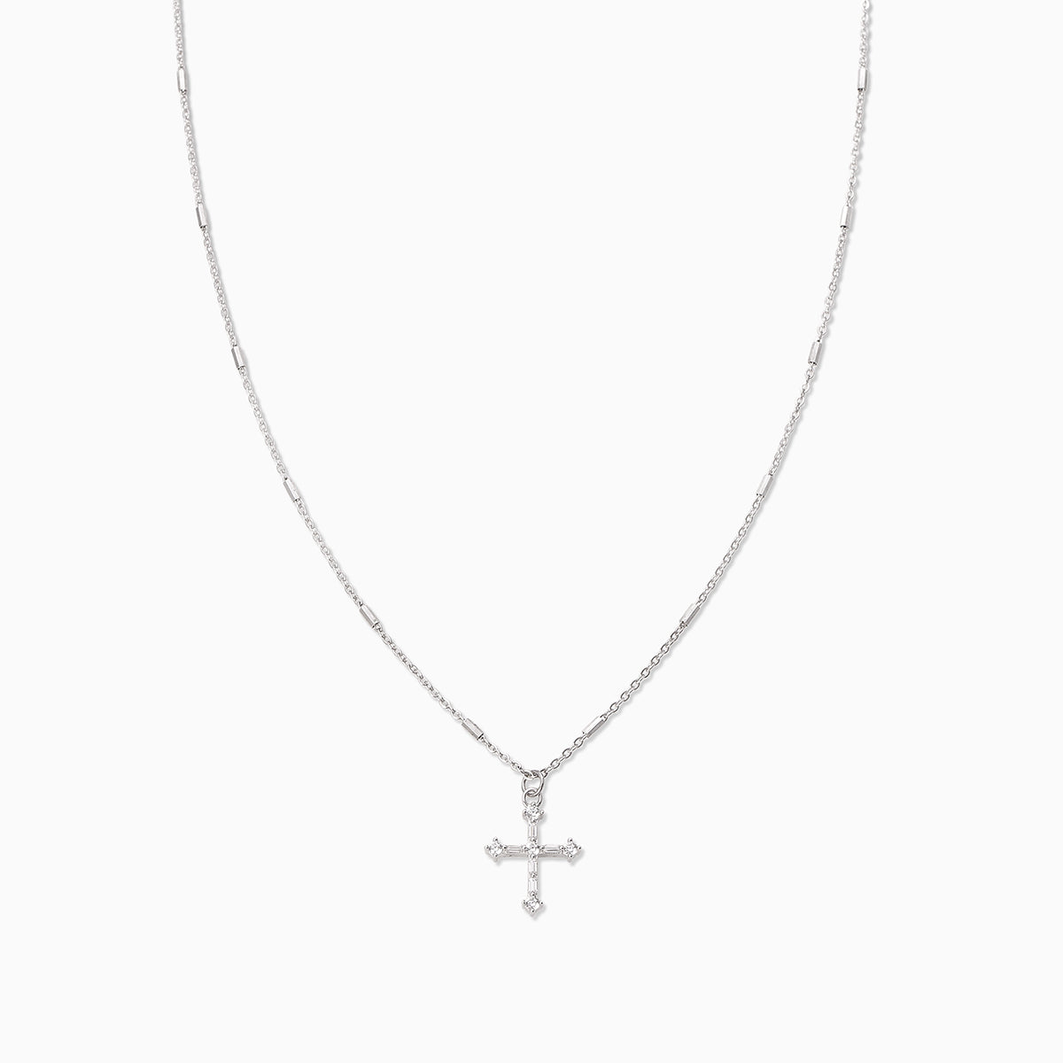Bold Cross Pendant Necklace | Sterling Silver | Product Image | Uncommon James