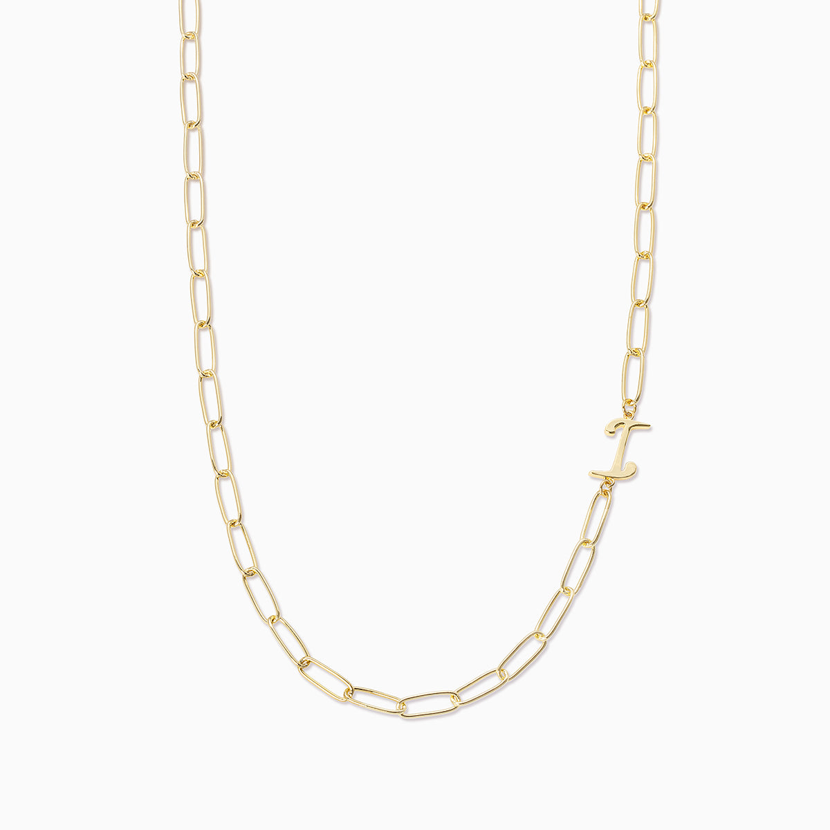 Cursive Initial Necklace | Gold I | Product Image | Uncommon James
