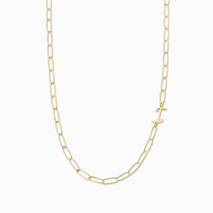 Cursive Initial Necklace | Gold I | Product Image | Uncommon James