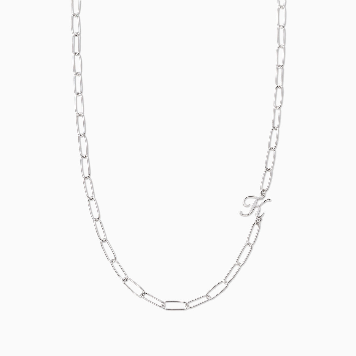 Cursive Initial Necklace | Silver K | Product Image | Uncommon James