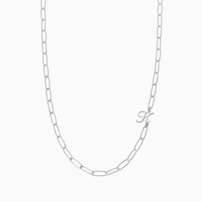 Cursive Initial Necklace | Silver K | Product Image | Uncommon James