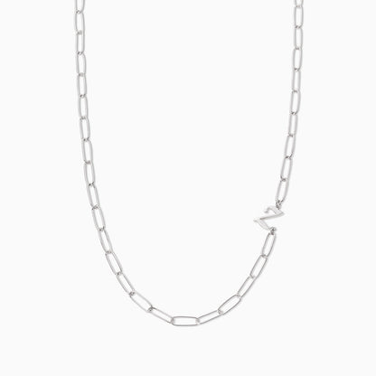 Cursive Initial Necklace | Silver Z | Product Image | Uncommon James