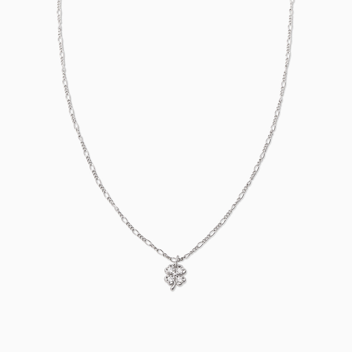 Four Leaf Clover Necklace | Silver | Product Image | Uncommon James