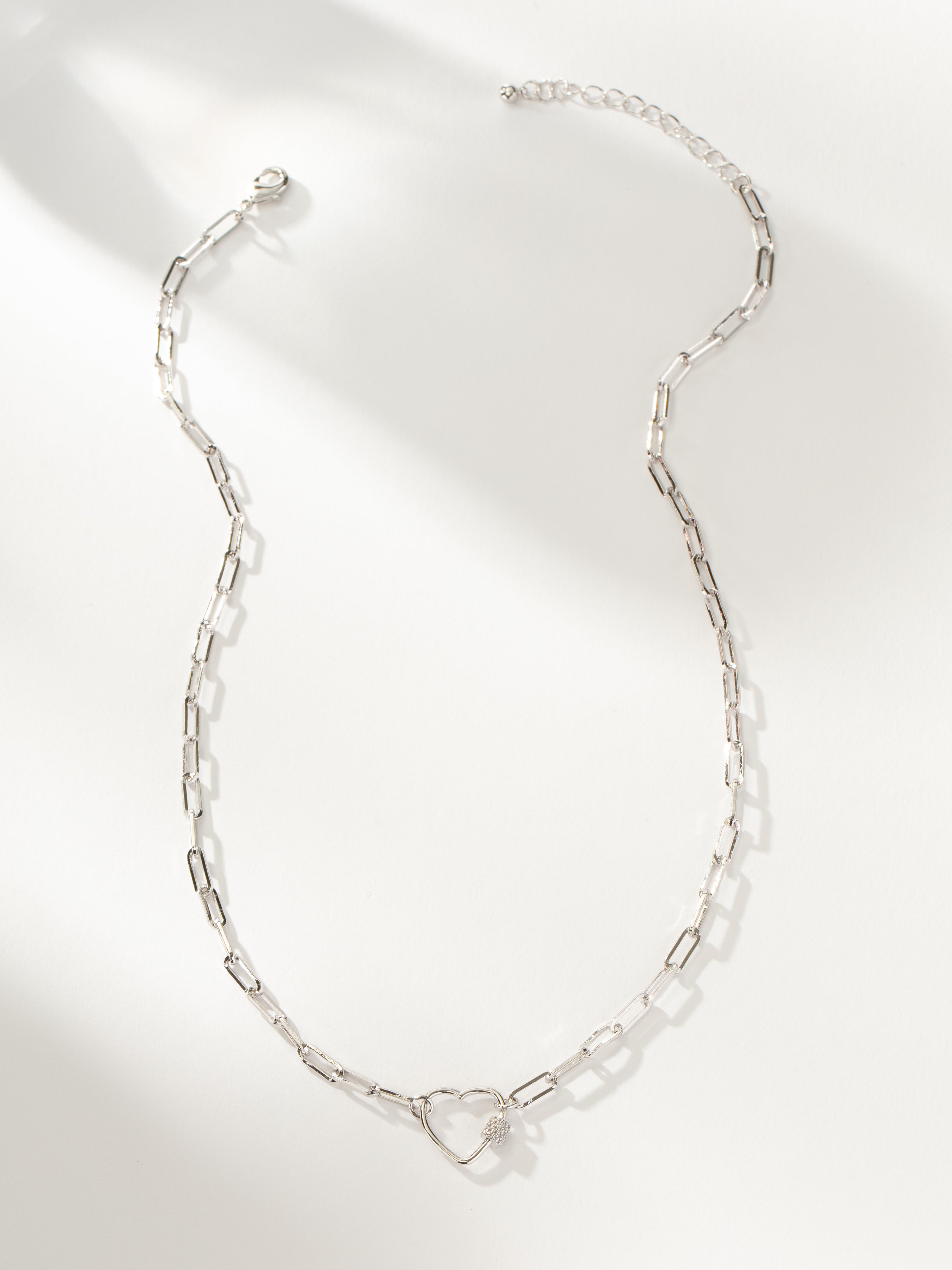 Gold and Silver Locked Heart Necklace | Uncommon James