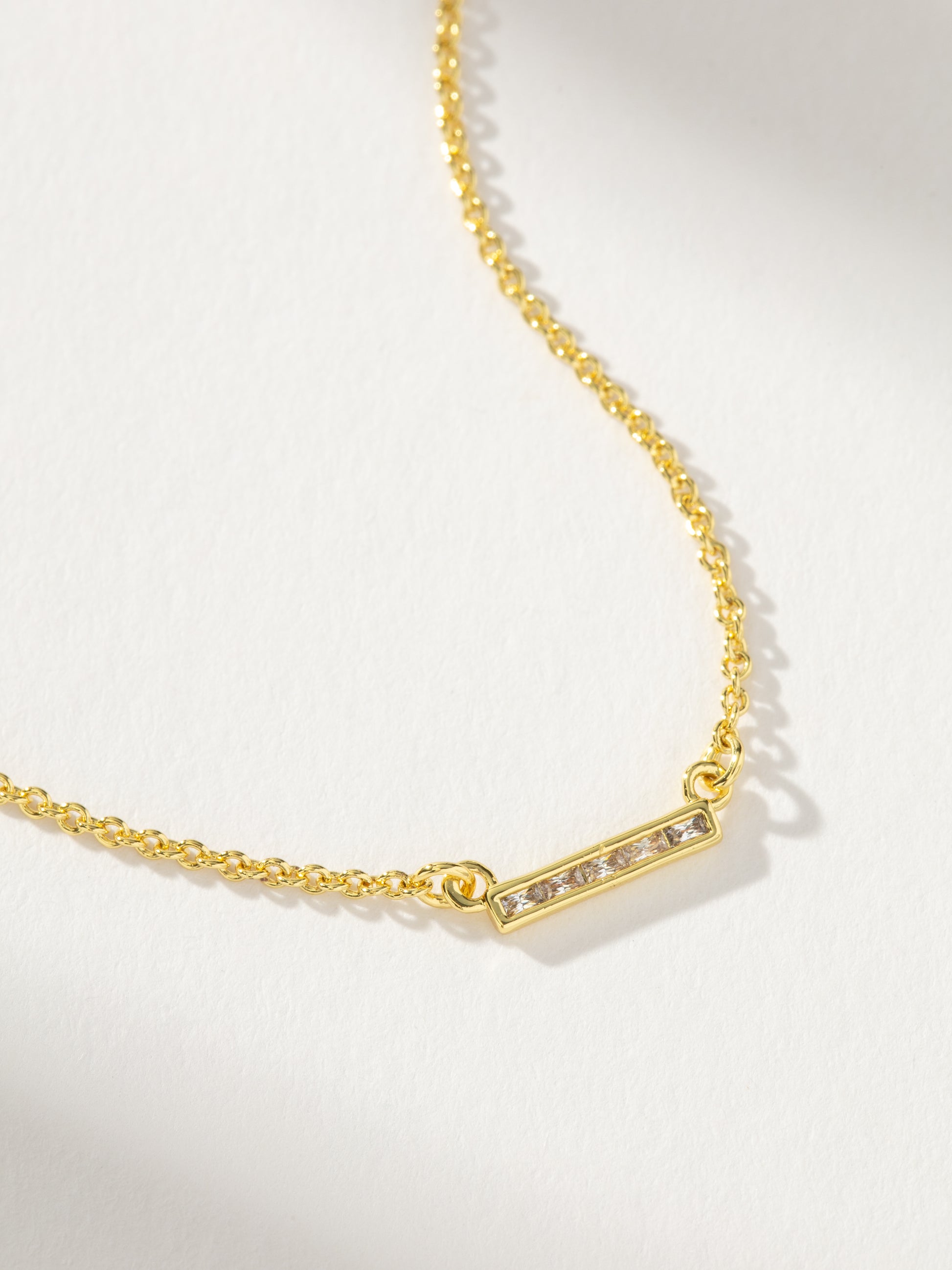 Ray of Light Bar Necklace | Gold | Product Detail Image | Uncommon James