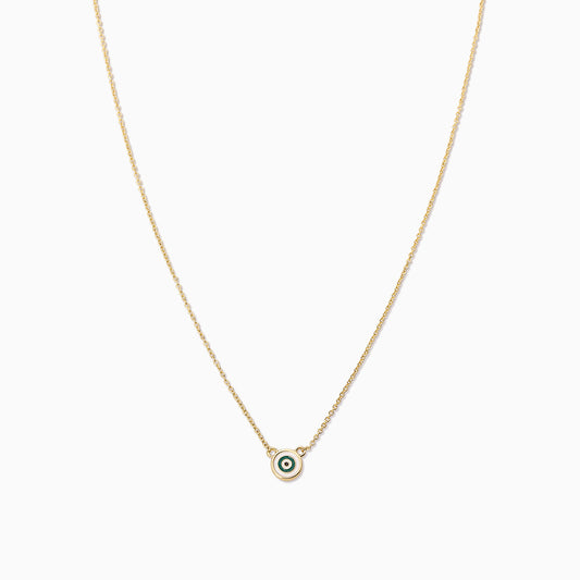 Simple Evil Eye Necklace | Gold | Product Image | Uncommon James
