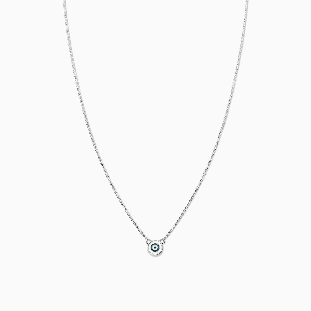 Simple Evil Eye Necklace | Silver | Product Image | Uncommon James