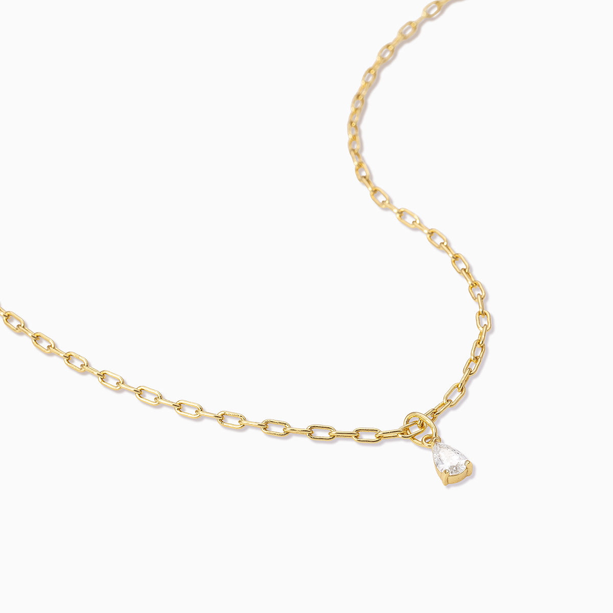 Teardrop Pendant Necklace | Gold | Product Detail Image | Uncommon James