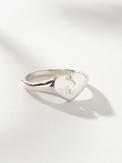 Broken Heart Ring | Sterling Silver | Product Image | Uncommon James