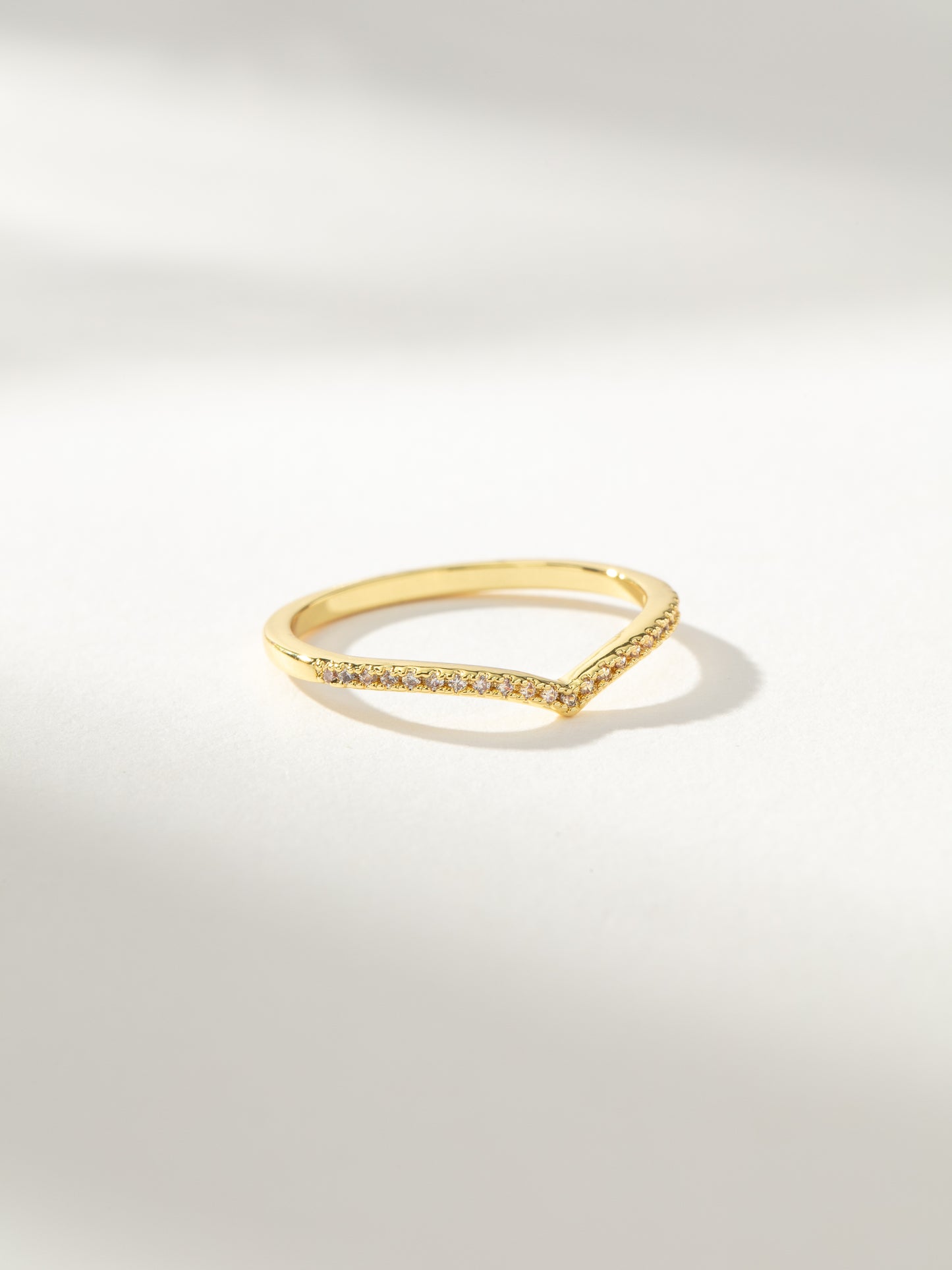 Take A Dip Pavé Ring | Gold | Product Image | Uncommon James