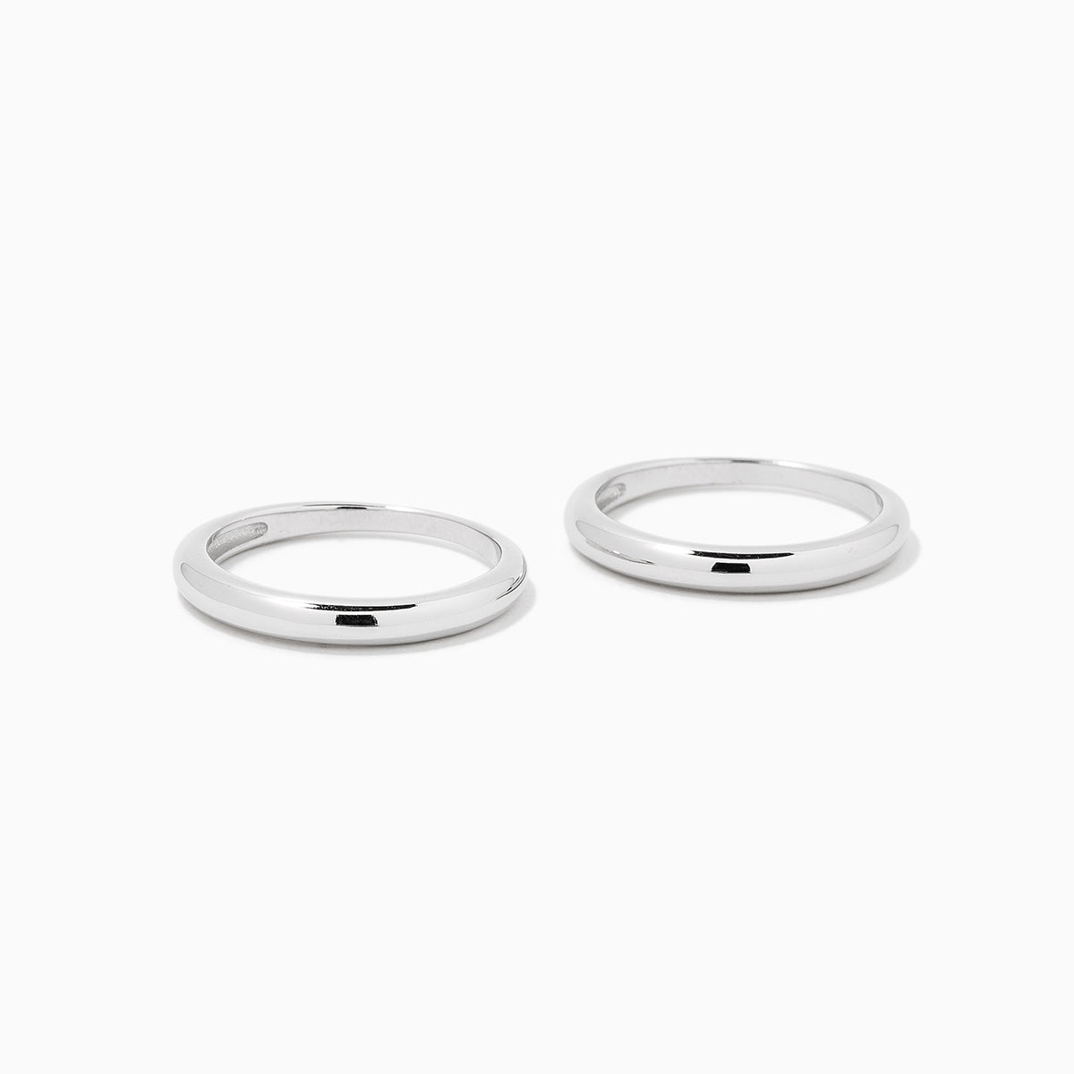 Simple Band Ring (Set of 2) | Sterling Silver | Product Detail Image | Uncommon James