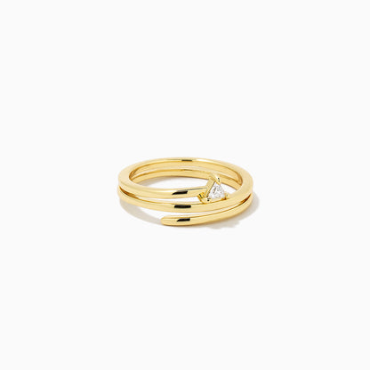 Triangle Spiral Ring | Gold | Product Detail Image | Uncommon James