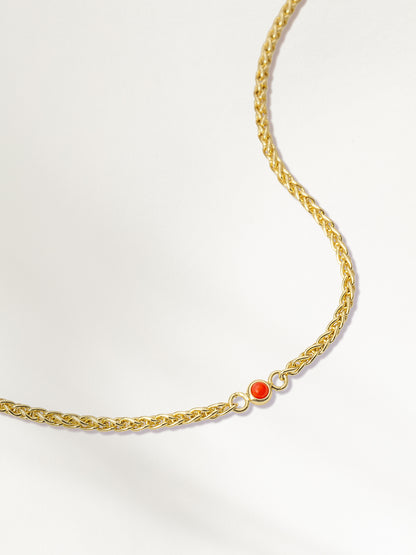 ["Precious Stone and Chain Bracelet ", " Gold ", " Product Detail Image ", " Uncommon James"]