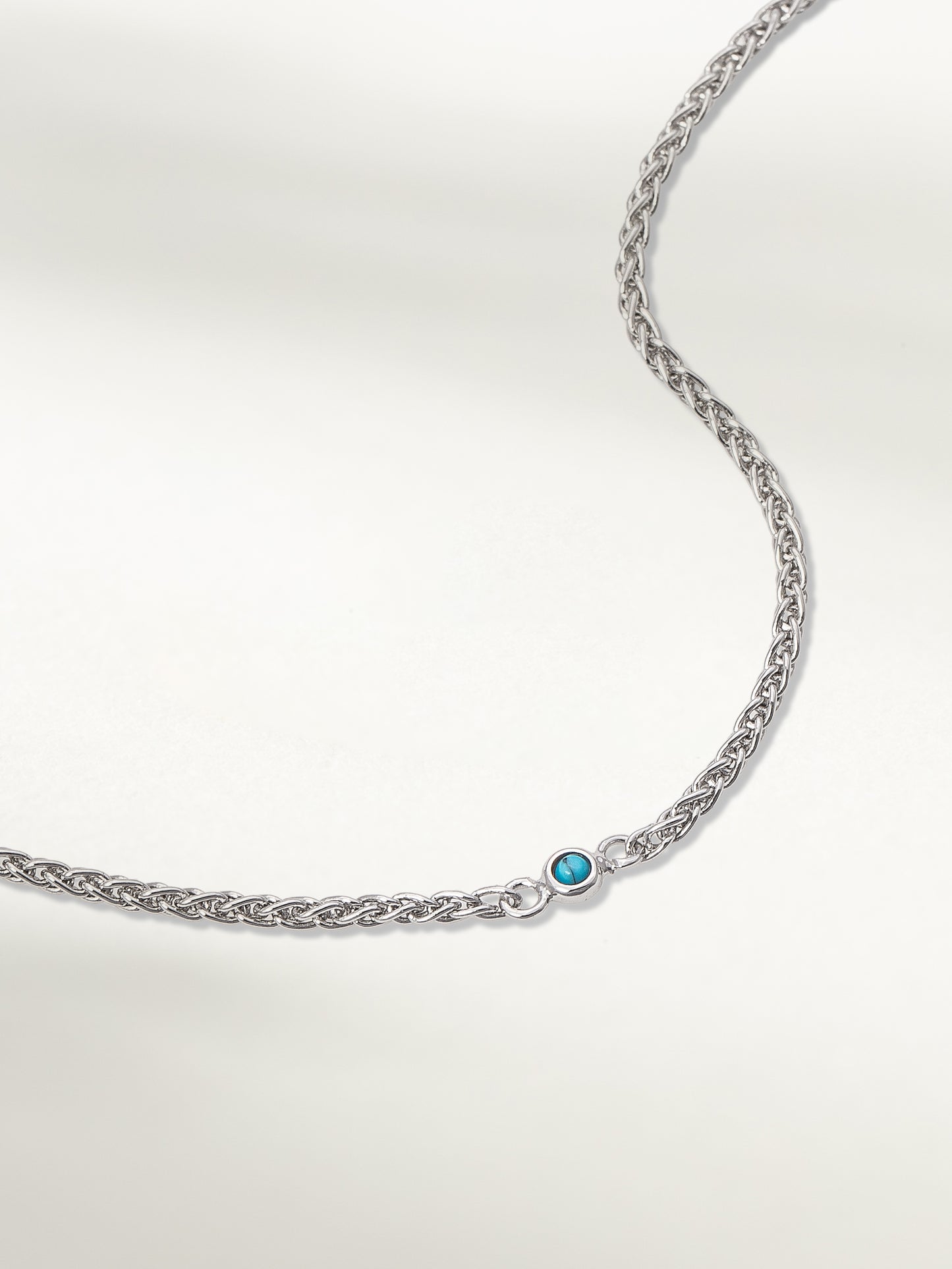 Precious Stone and Chain Bracelet | Silver | Product Detail Image | Uncommon James