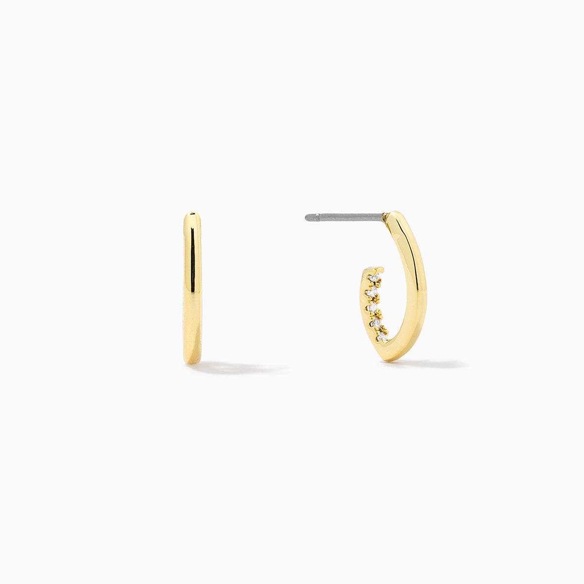 Hidden Pavé Stud Earrings | Gold | Product Image | Uncommon James