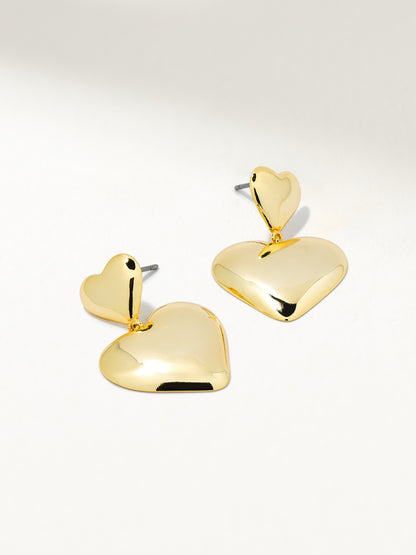 Love Language Statement Earrings | Gold | Product Image | Uncommon James