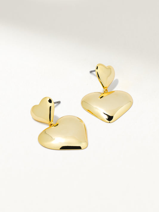 Love Language Statement Earrings | Gold | Product Image | Uncommon James