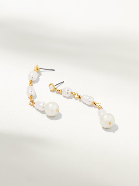 Pearl Drop Earrings | Gold | Product Image | Uncommon James