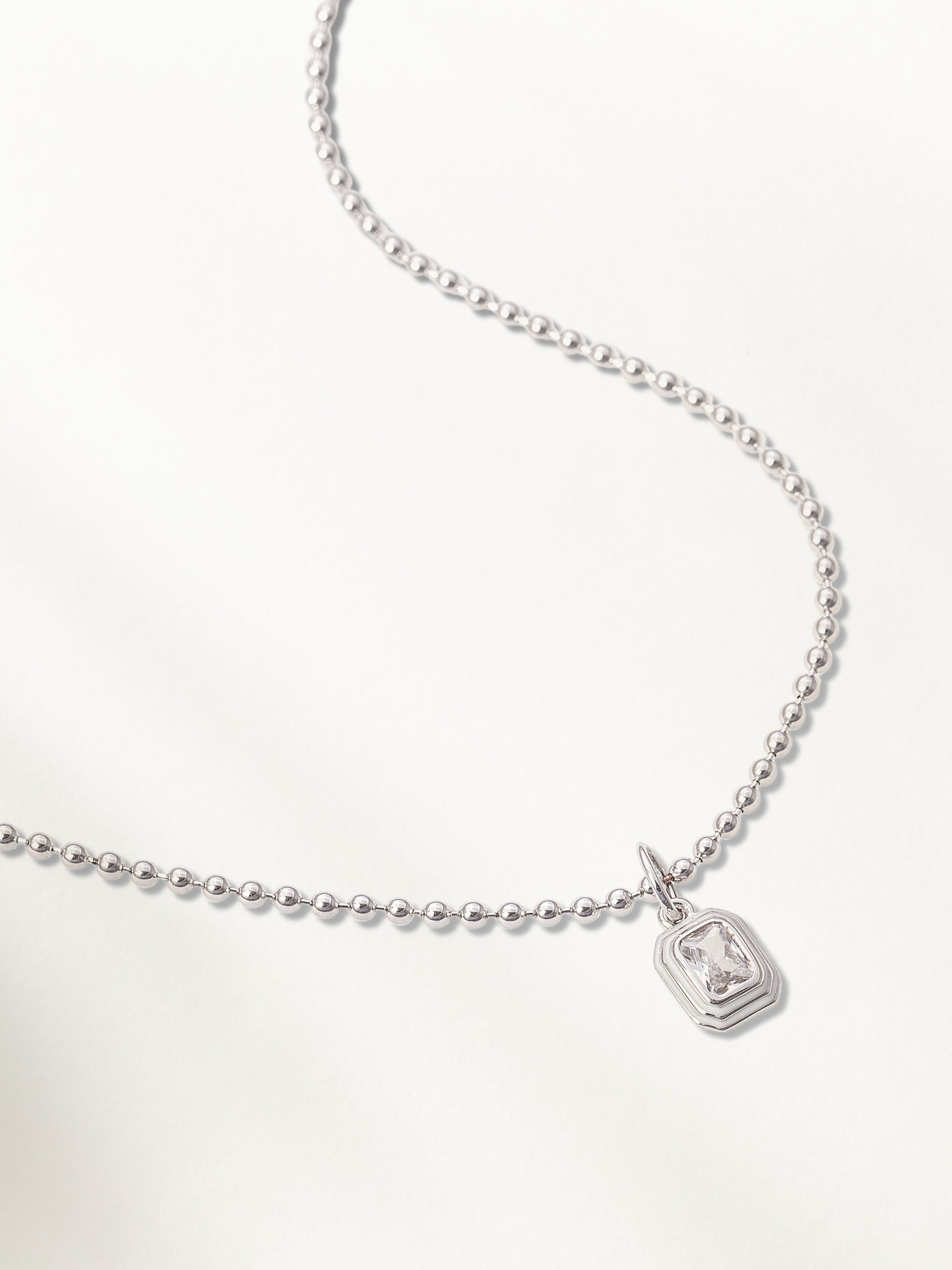 Applause Pendant and Chain Necklace | Silver | Product Detail Image | Uncommon James