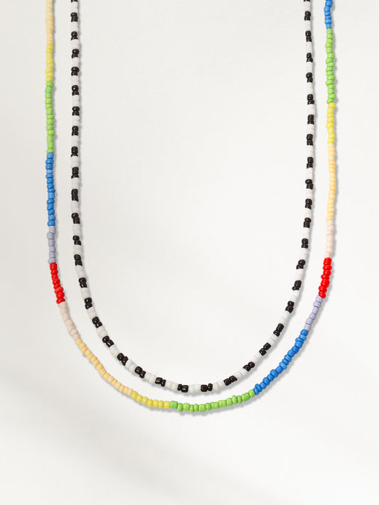 Artistic Beaded Layered Necklace | Multi | Product Image | Uncommon James
